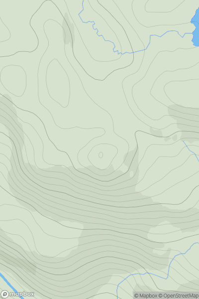 Thumbnail image for Meall Breac [Glen Shiel to Loch Hourn and Loch Quoich] showing contour plot for surrounding peak